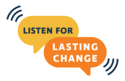 Listen for Lasting Change logo