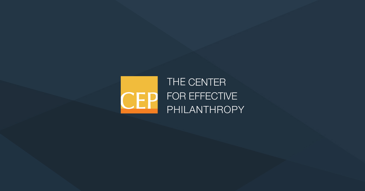 Home | The Center for Effective Philanthropy